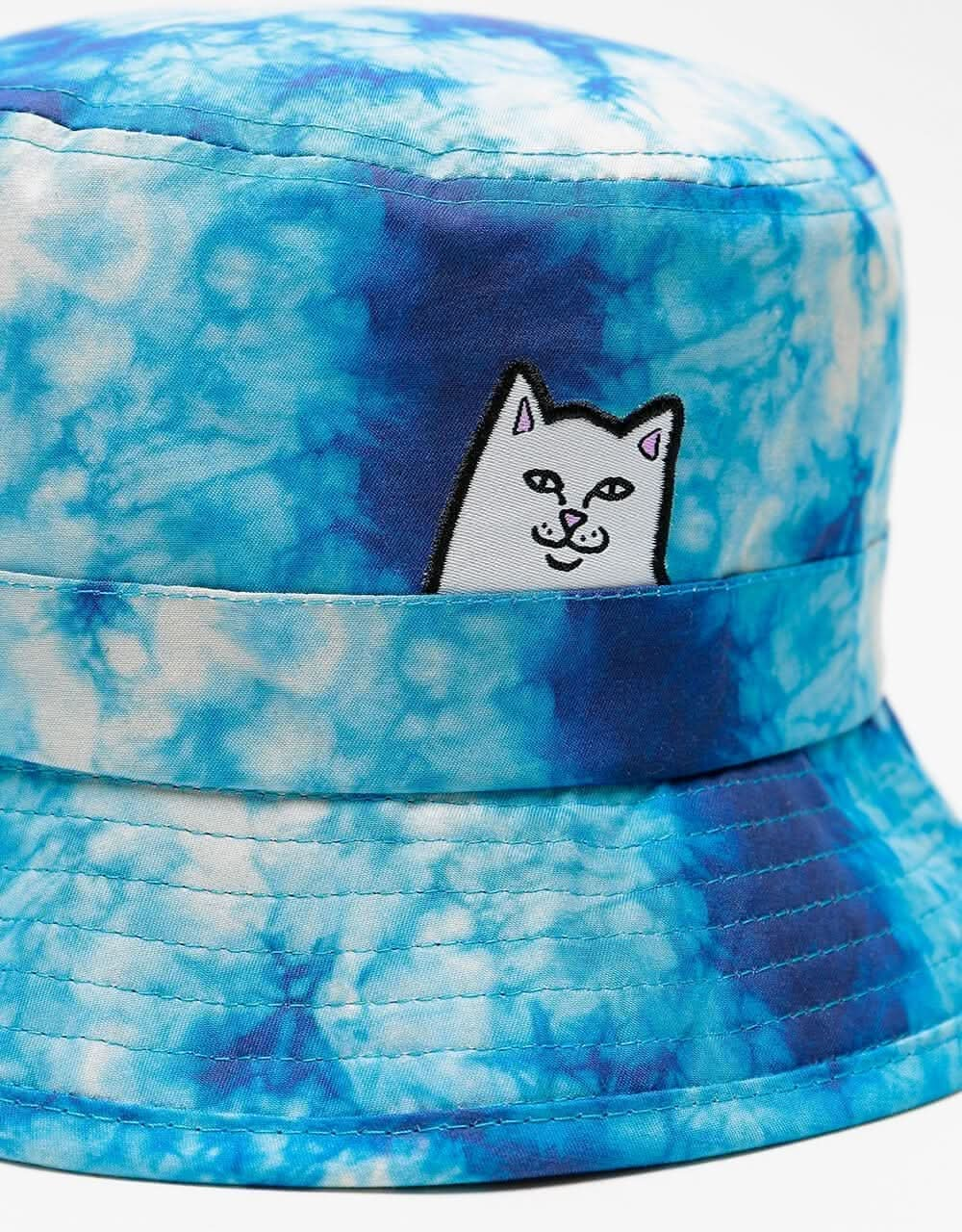 RIPNDIP Lord Nermal Tie-Dye Bucket Hat - Blue Acid Wash