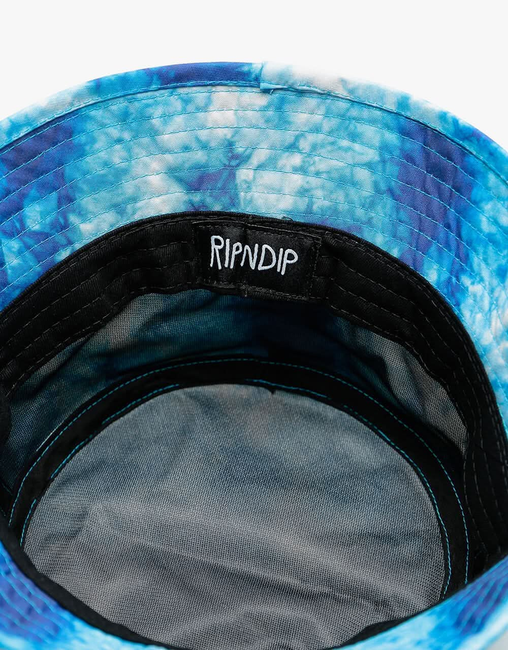 RIPNDIP Lord Nermal Tie-Dye Bucket Hat - Blue Acid Wash