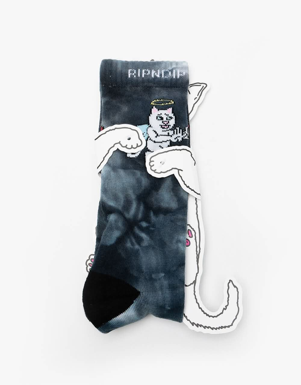 RIPNDIP Limbo High Socks - Black Lightning Wash