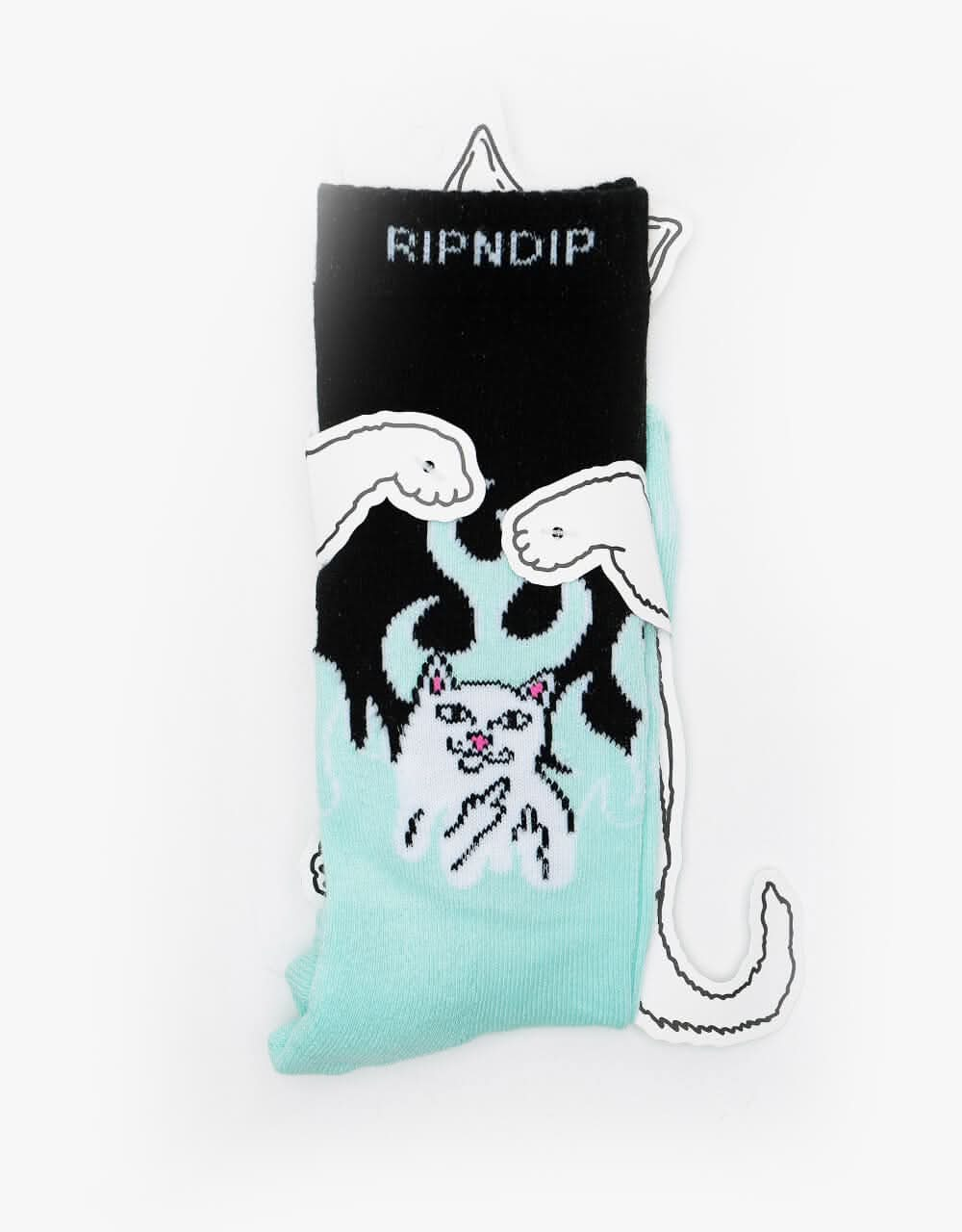 RIPNDIP Welcome To Heck High Socks - Black/Blue