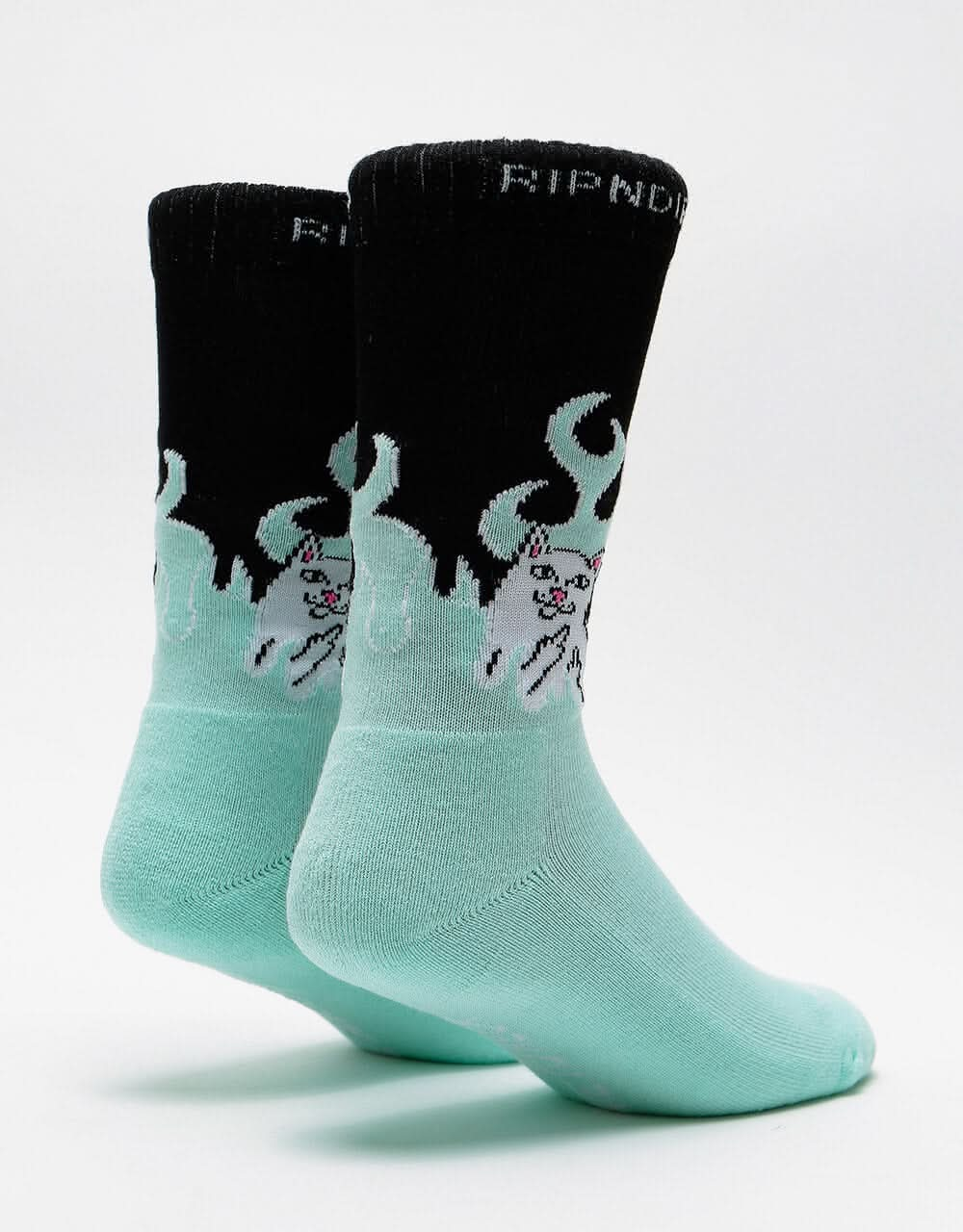 RIPNDIP Welcome To Heck High Socks - Black/Blue