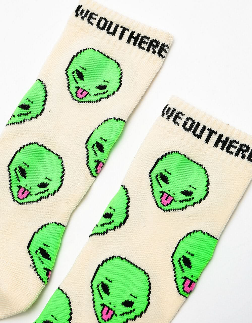 RIPNDIP We Out Here High Socks - Cream