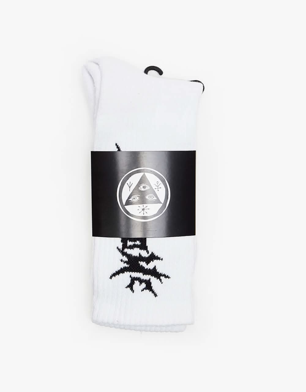 Welcome Vampire Crew Socks - White