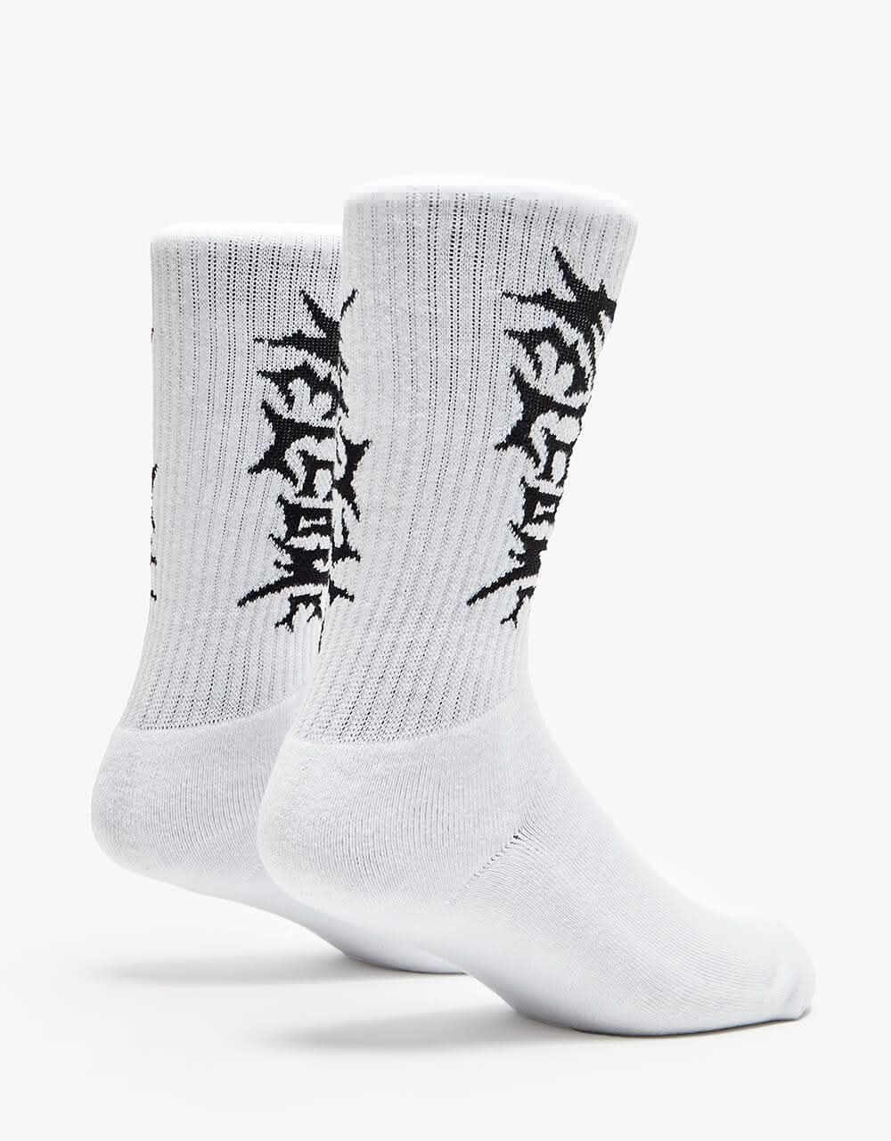 Welcome Vampire Crew Socks - White