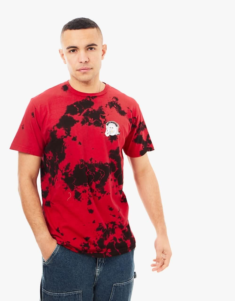 RIPNDIP Adios Muchacho T-Shirt  - Red/Black Tie-Dye