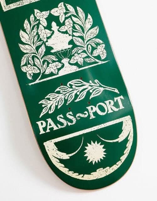 Pass Port Front Yard Rubbings Series Skateboard Deck - 8.25"