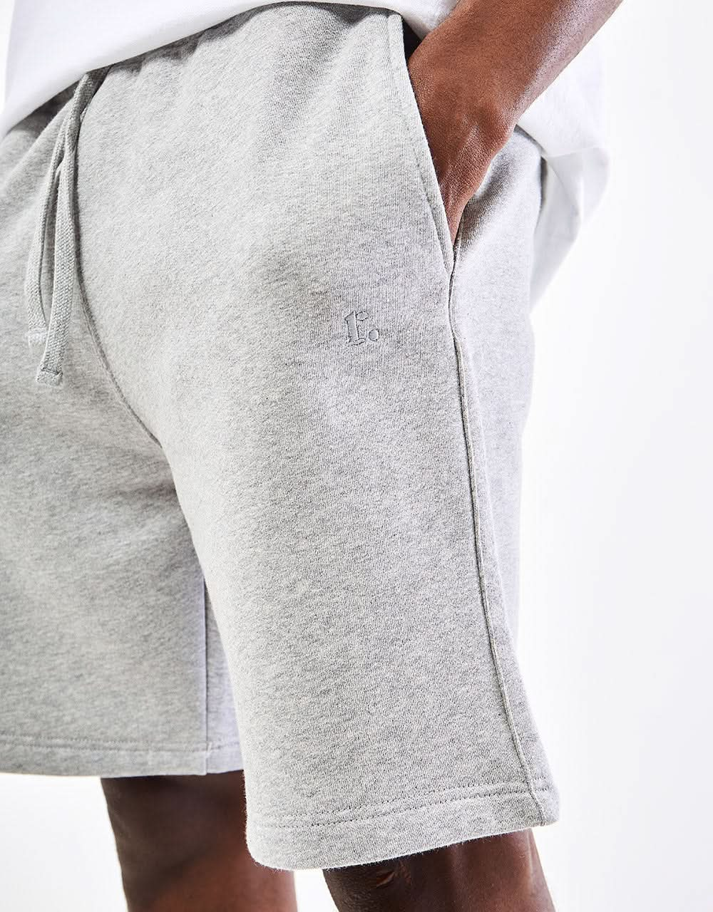 Route One Organic Premium Sweat Shorts - Heather Grey