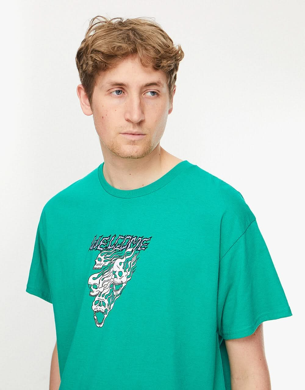 Welcome Flames Tee - Green