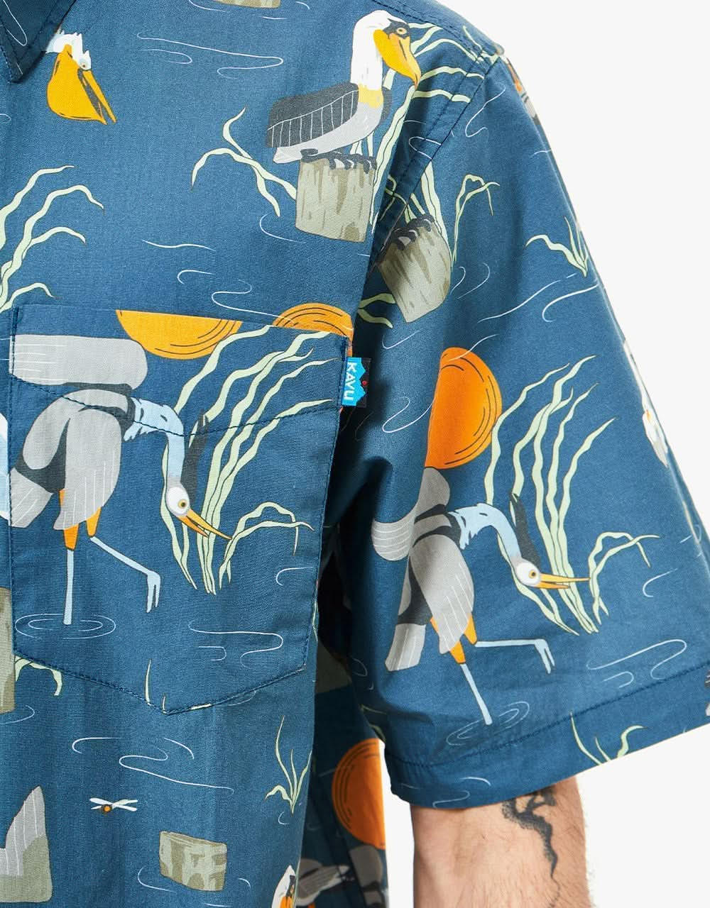 KAVU The Jam S/S Shirt - Angling Birds