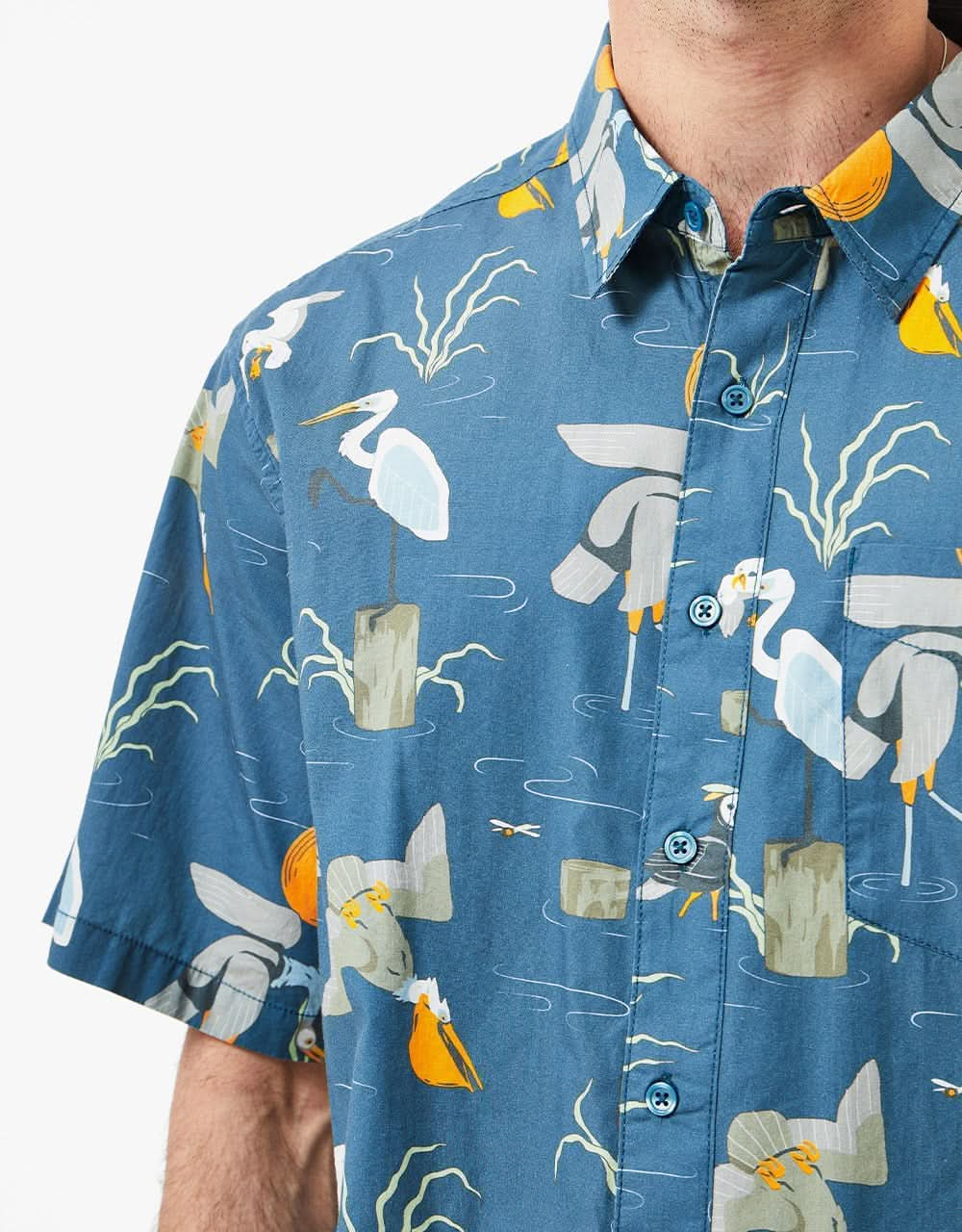 KAVU The Jam S/S Shirt - Angling Birds