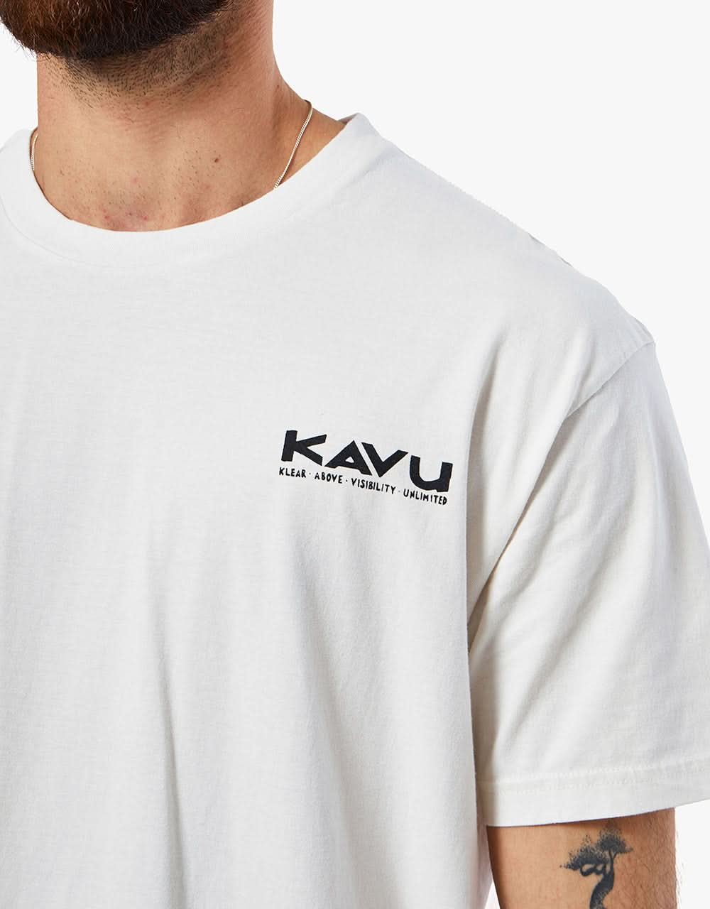 KAVU Klear Above Etch Art T-Shirt - Off White