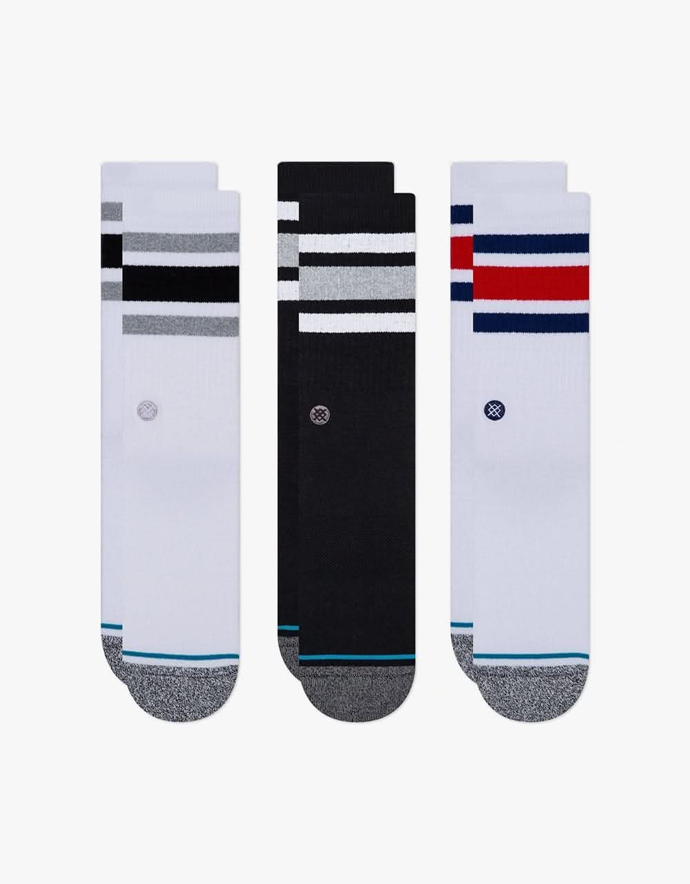 Stance The Boyd 3 Pack Crew Socks - Multi