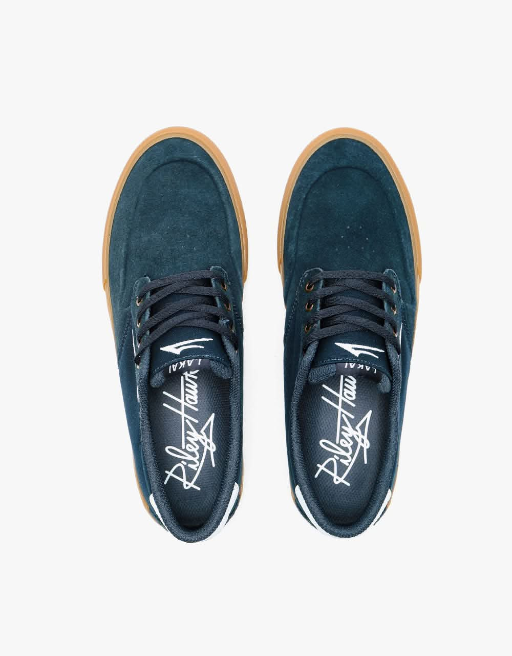 Lakai Riley 3 Skate Shoes - Navy/Gum Suede