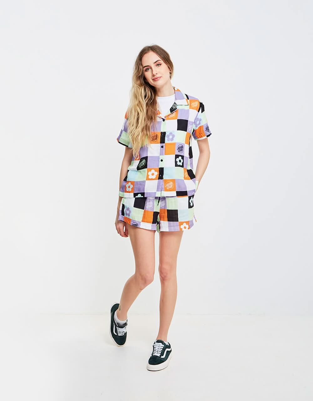 Santa Cruz Womens Patched Up Shirt - Patchwork Print