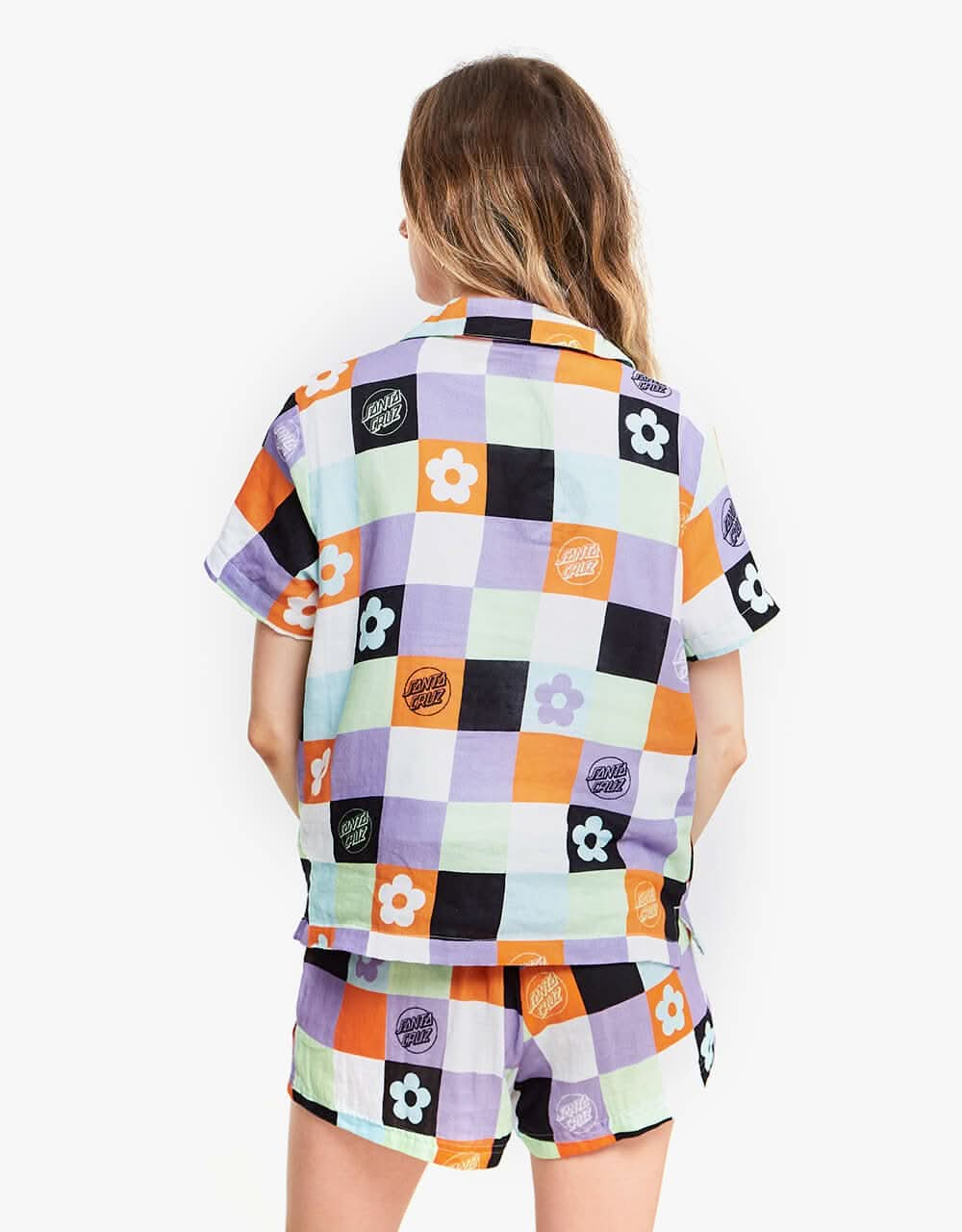 Santa Cruz Womens Patched Up Shirt - Patchwork Print