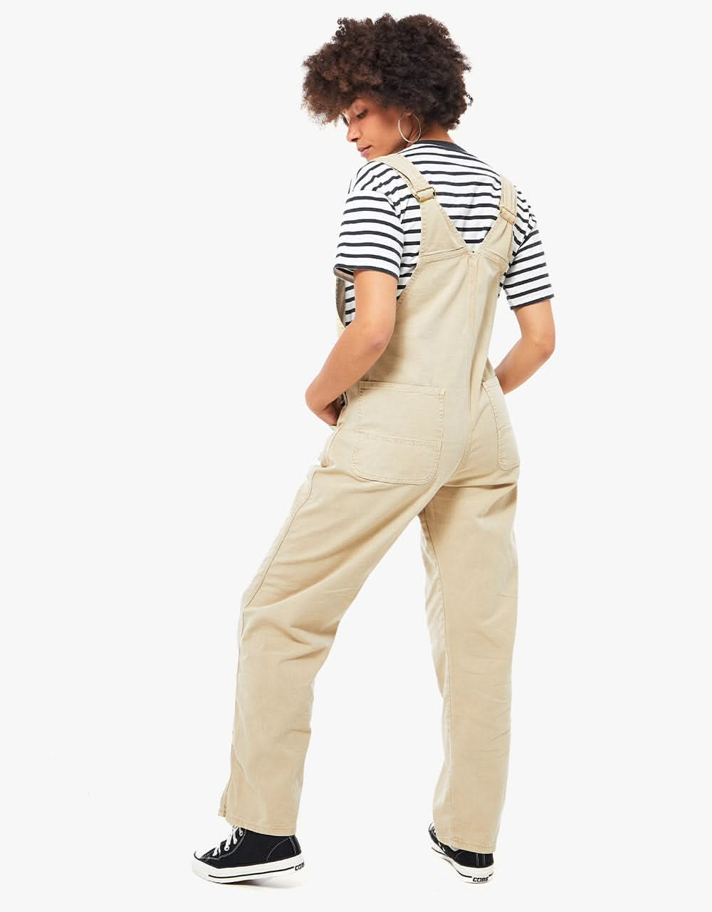 Carhartt WIP Womens Bib Overall Straight - Dusty H Brown (Faded)