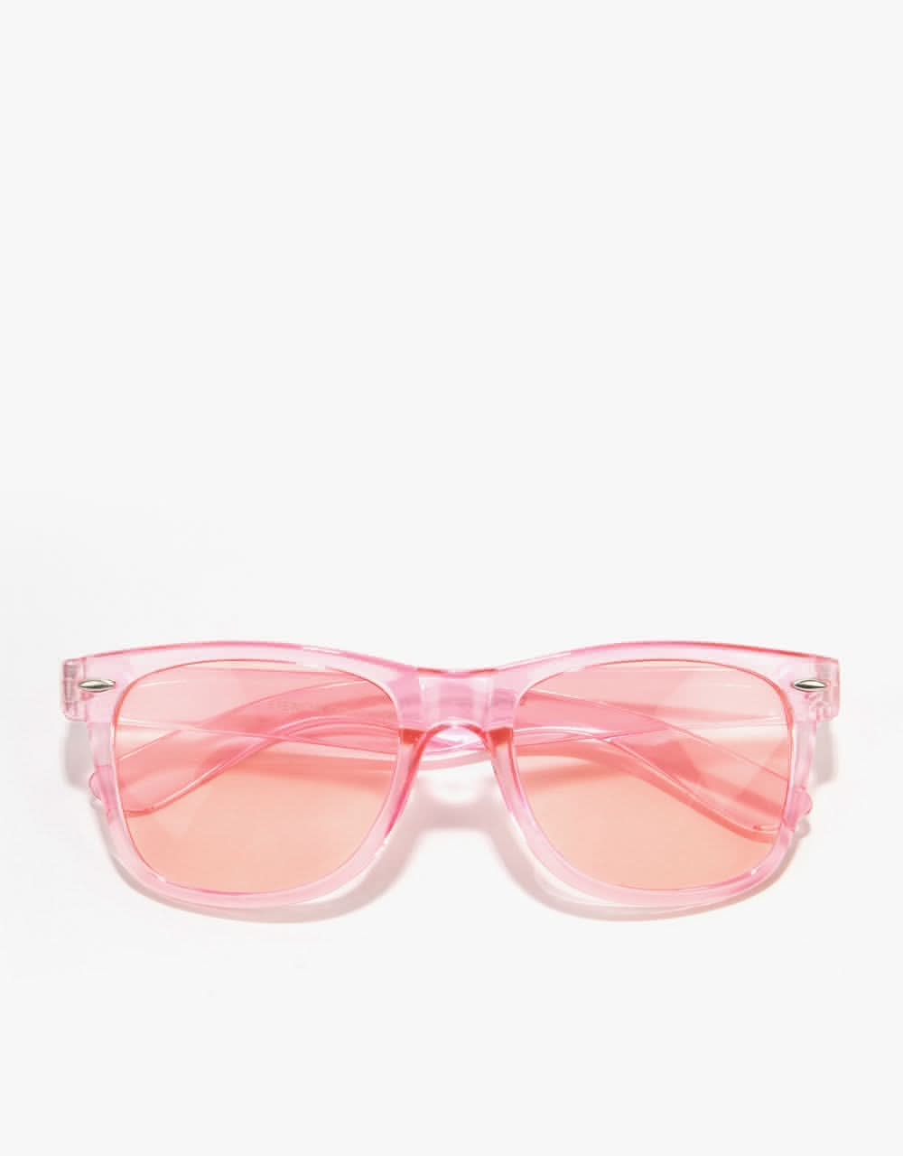 Route One Wayfarer Sunglasses - Clear Pink