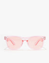 Route One Wayfarer Sunglasses - Clear Pink