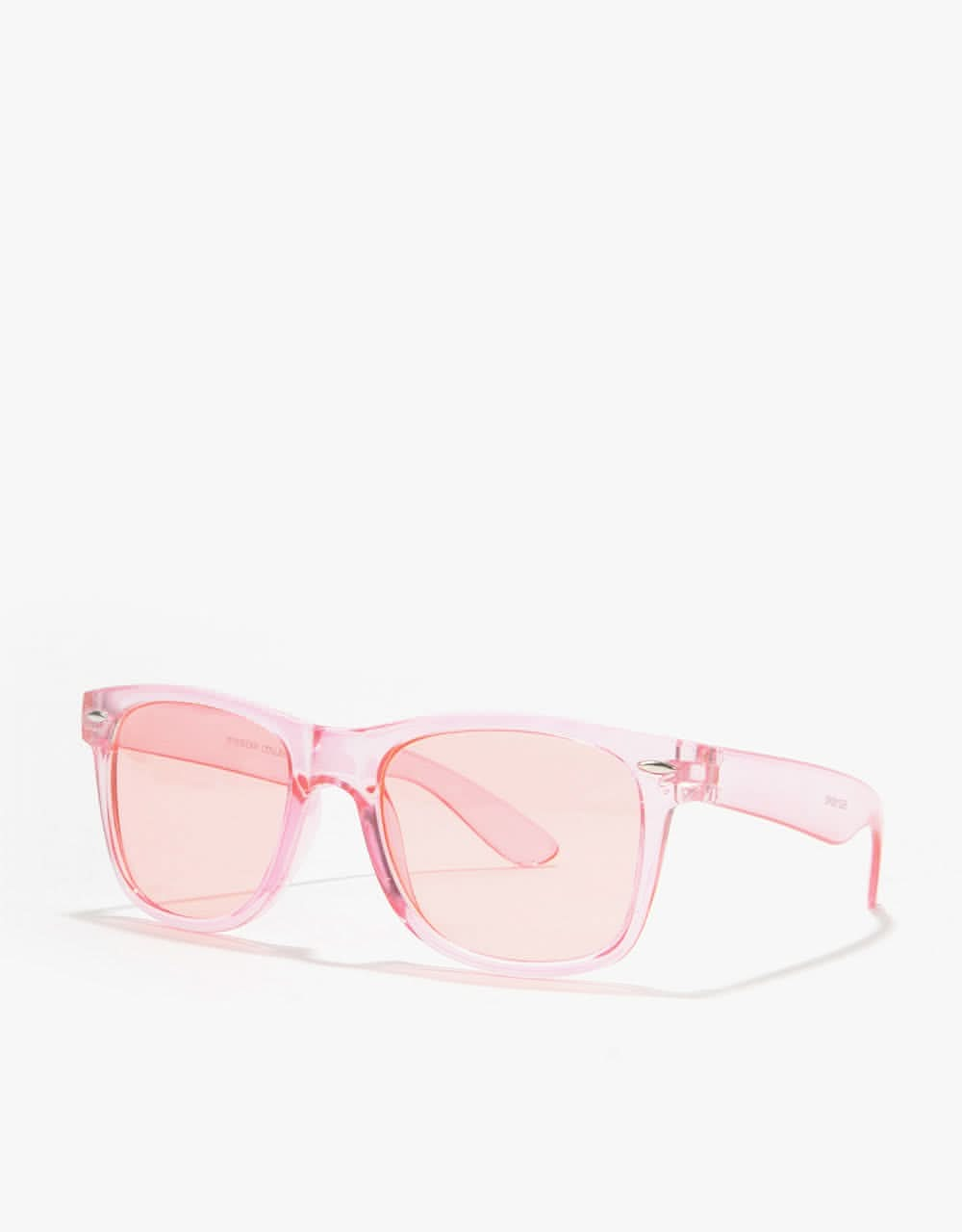 Route One Wayfarer Sunglasses - Clear Pink