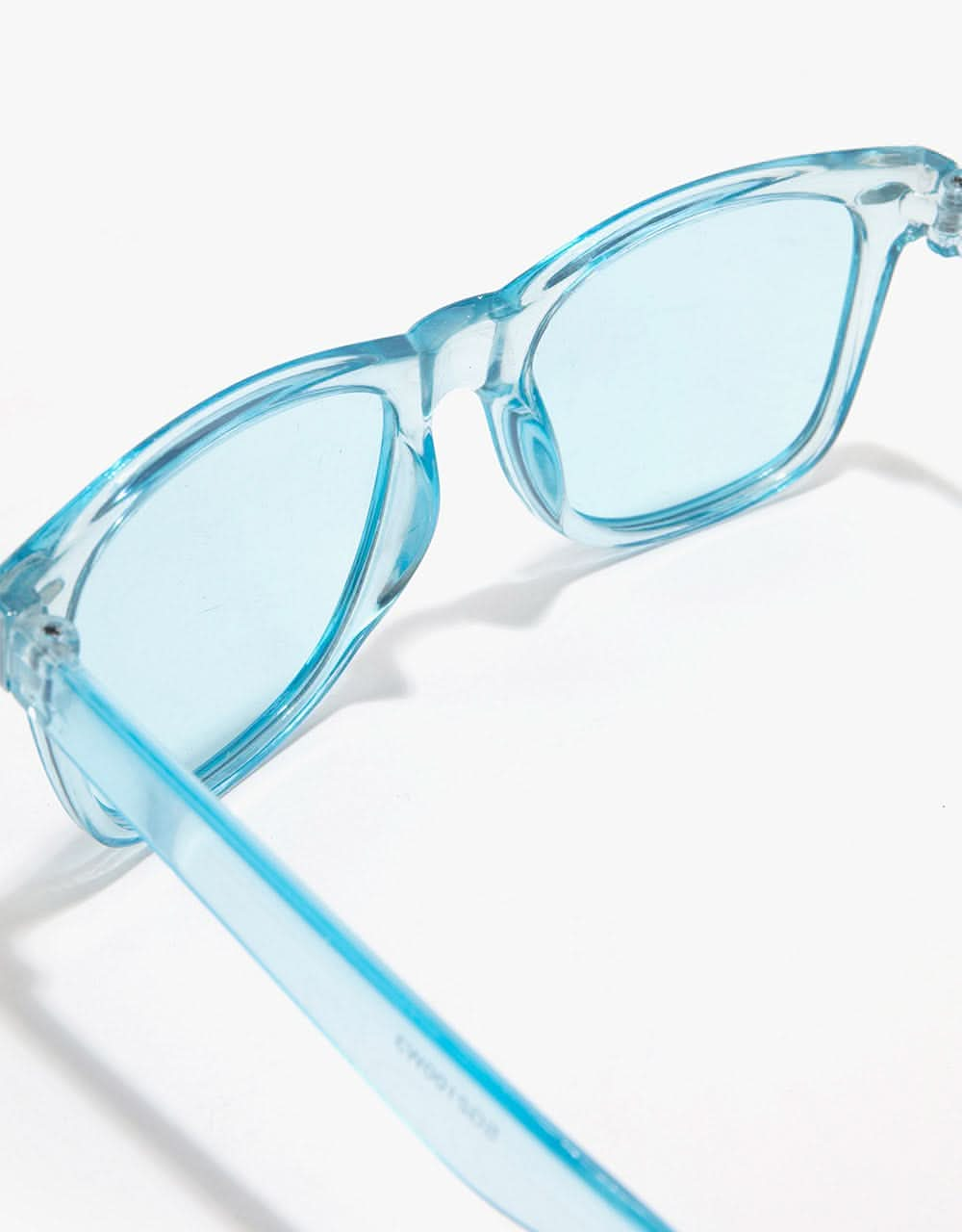 Route One Wayfarer Sunglasses - Clear Blue