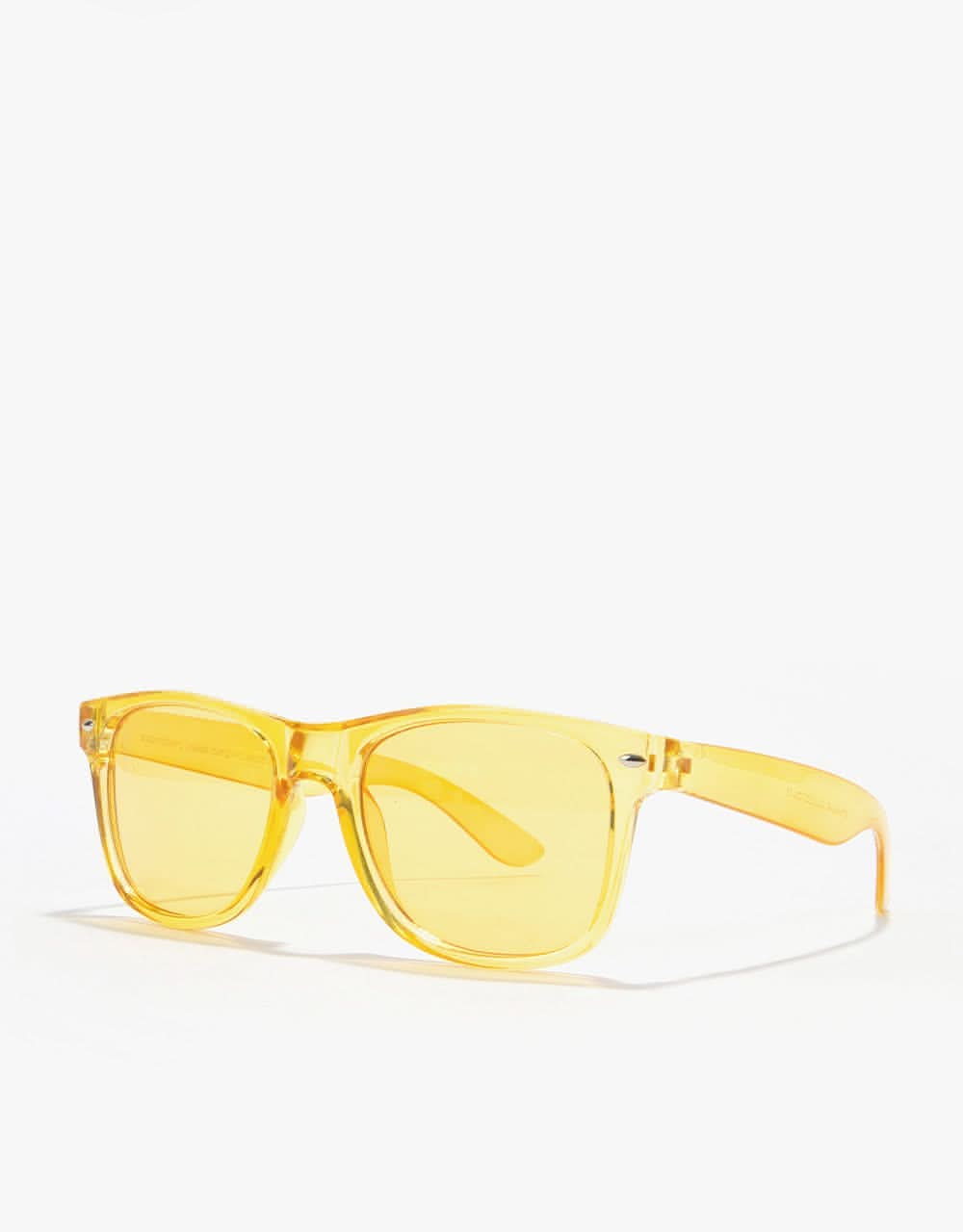 Route One Wayfarer Sunglasses - Clear Yellow