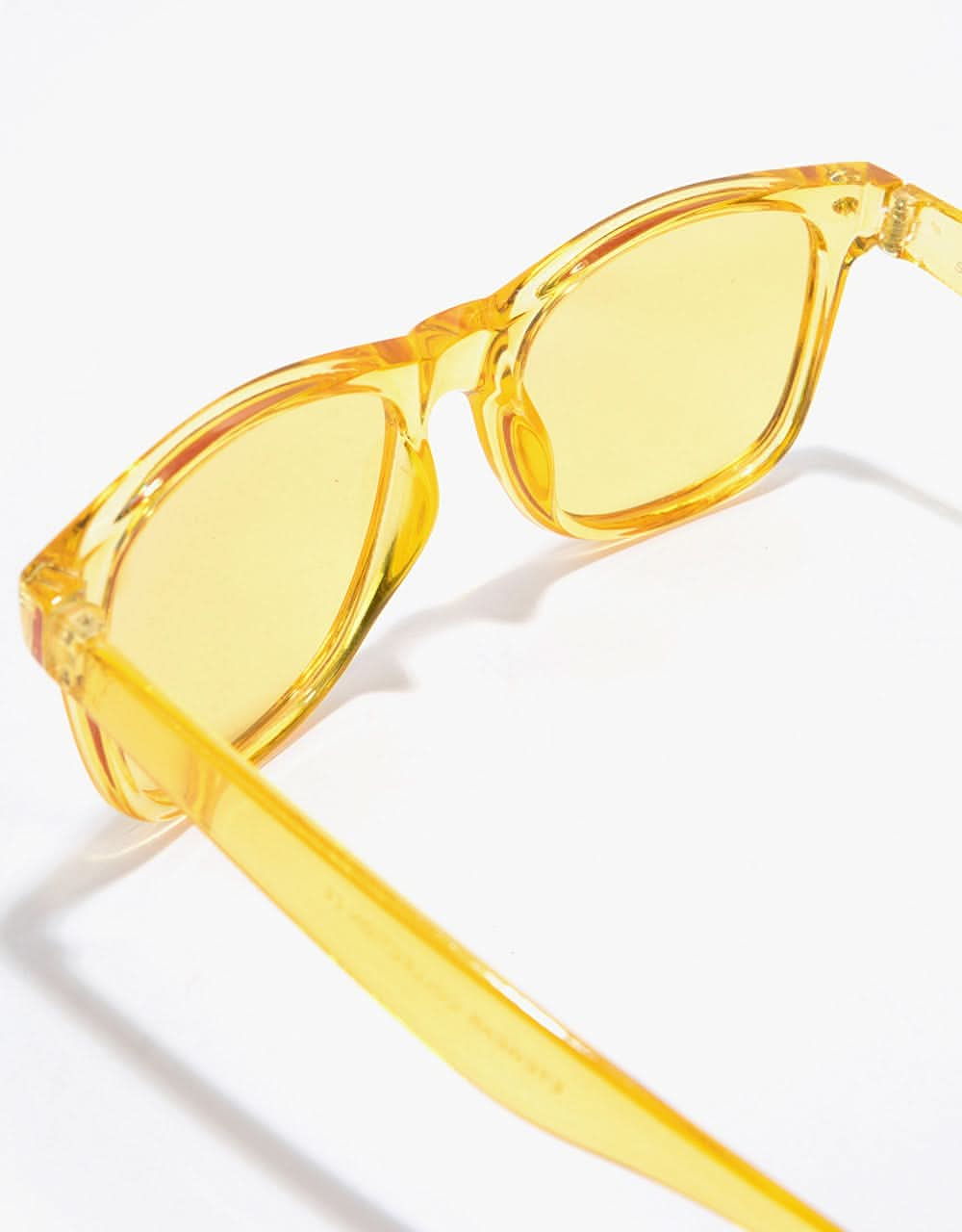 Route One Wayfarer Sunglasses - Clear Yellow