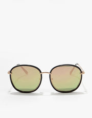 Route One Rimmed Sunglasses - Black/Coloured Mirror