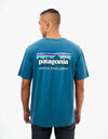 Patagonia P-6 Mission Organic T-Shirt - Abalone Blue