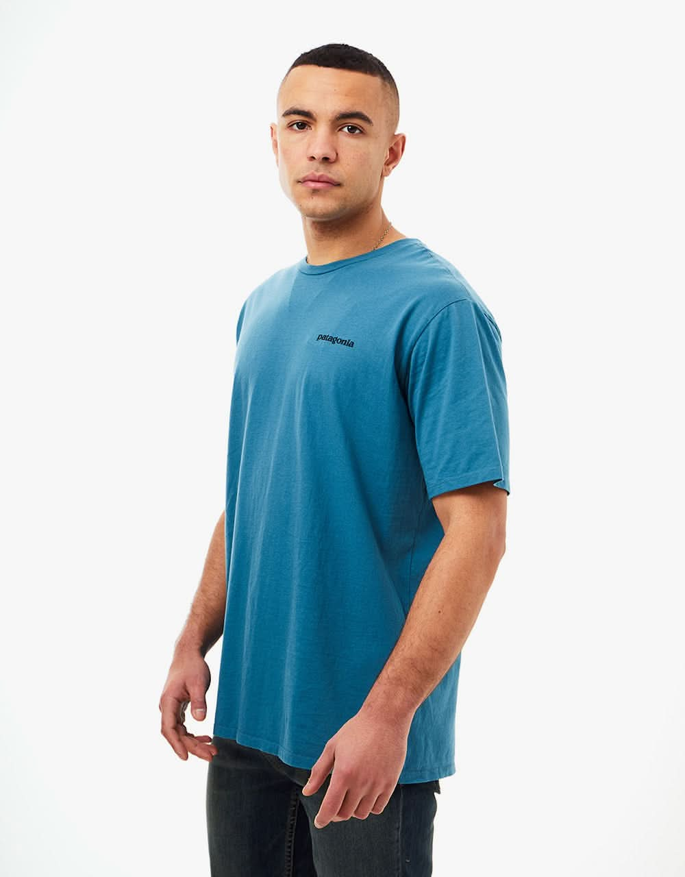 Patagonia P-6 Mission Organic T-Shirt - Abalone Blue