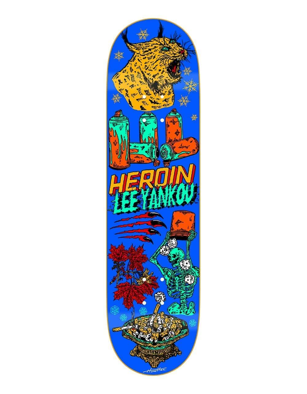 Heroin Yankou Life Skateboard Deck - 8.25"