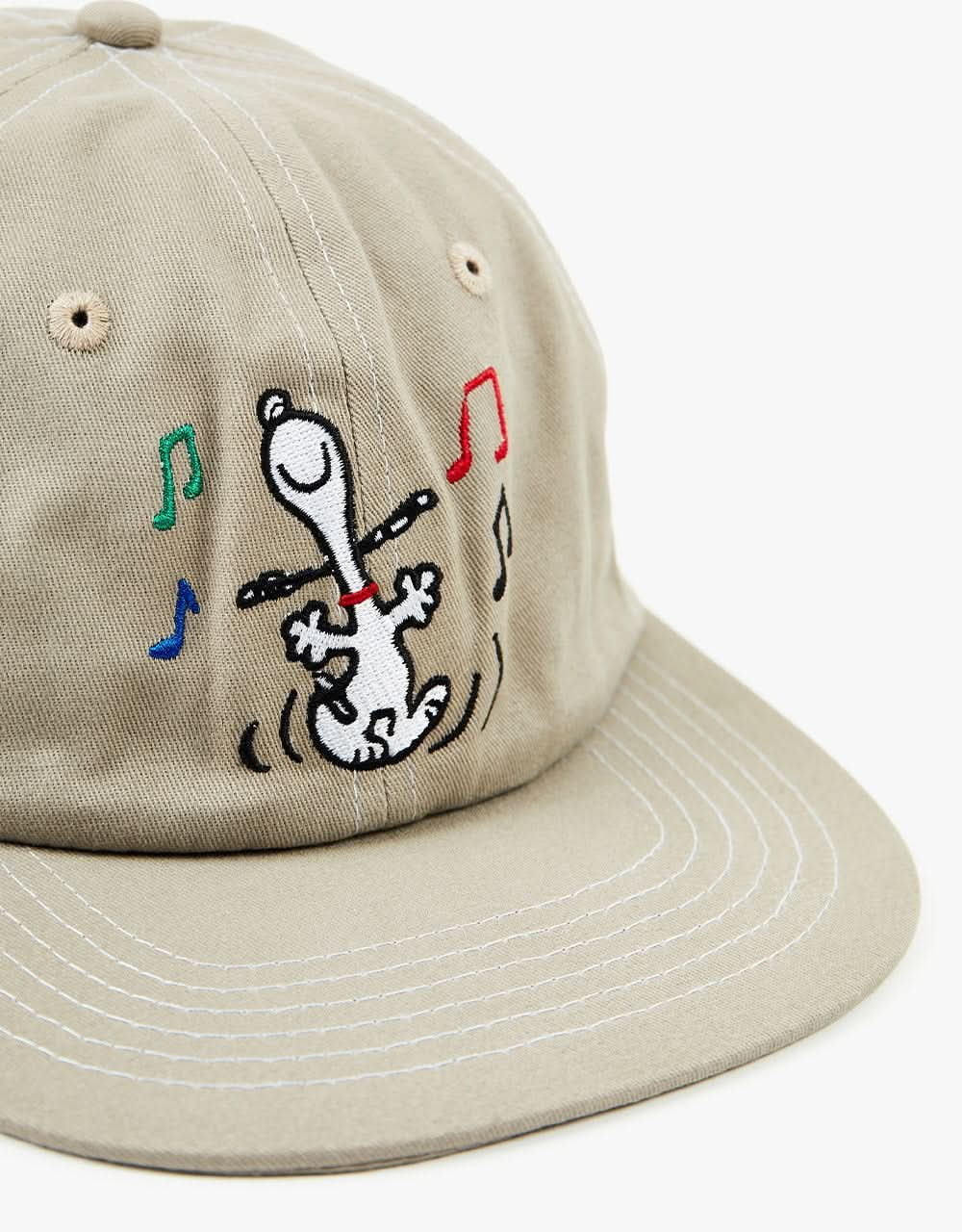 Butter Goods x Peanuts Dance 6 Panel Cap - Khaki