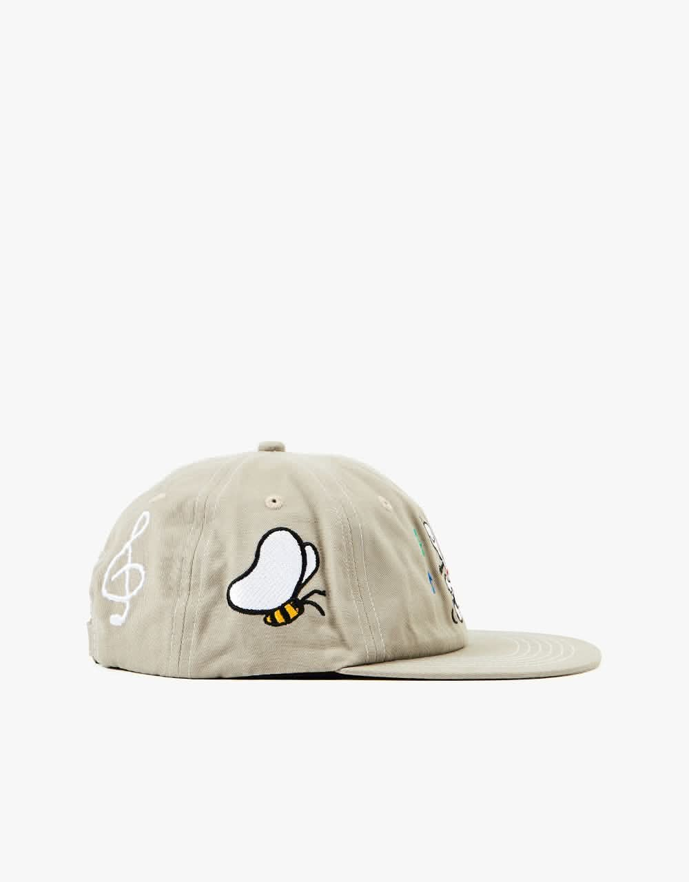 Butter Goods x Peanuts Dance 6 Panel Cap - Khaki