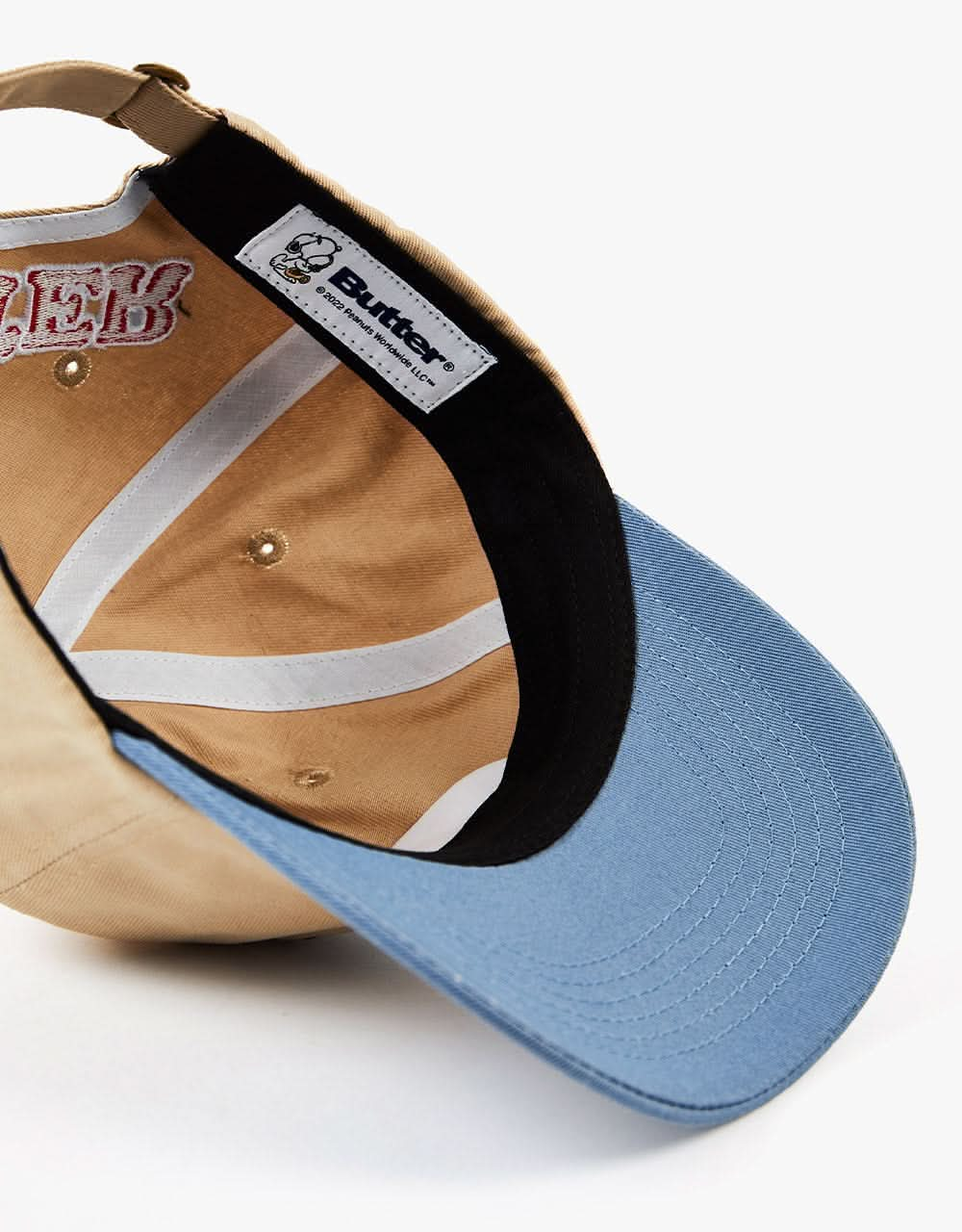 Butter Goods x Peanuts Jazz 6 Panel Cap - Khaki/Blue