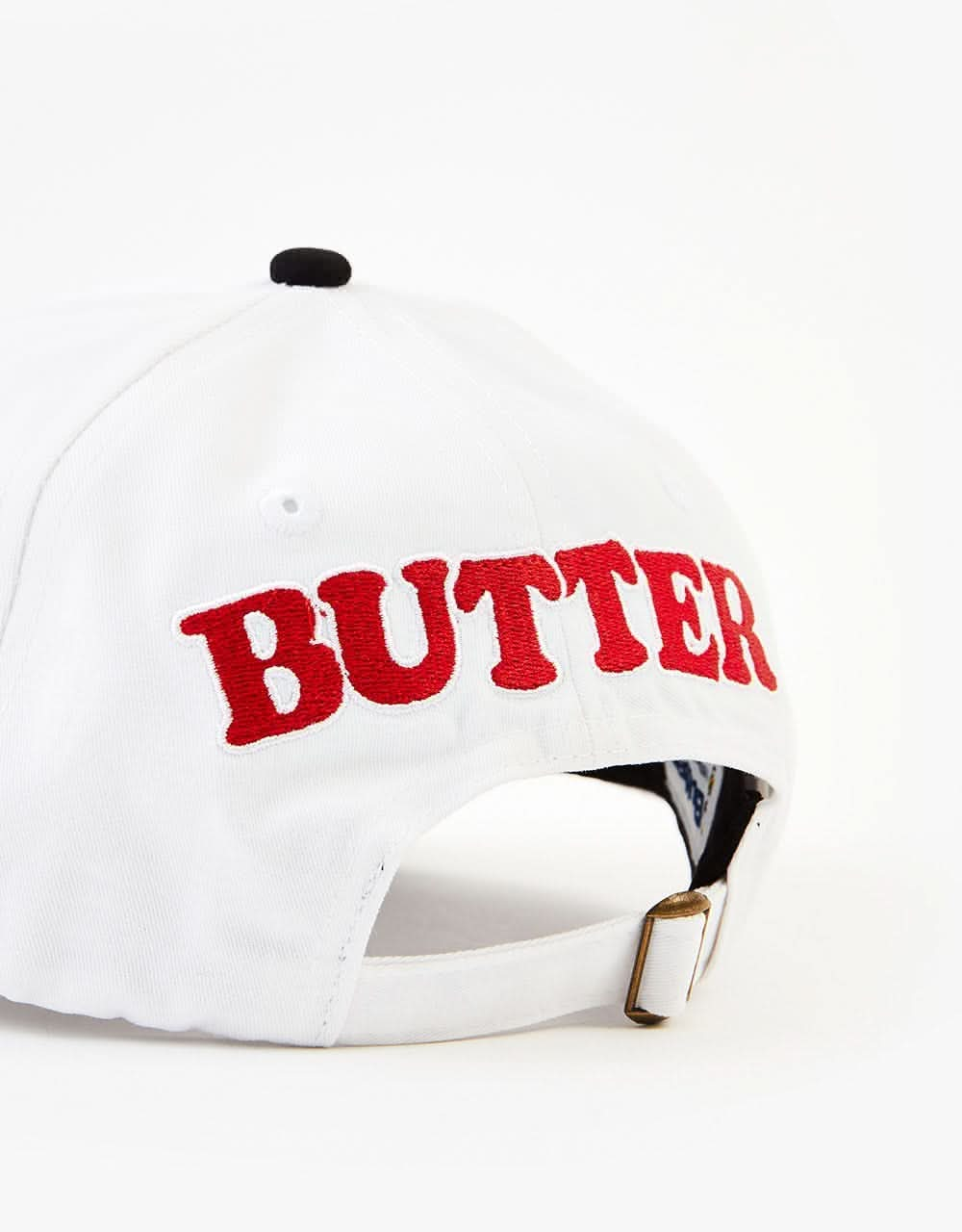 Butter Goods x Peanuts Jazz 6 Panel Cap - White/Black