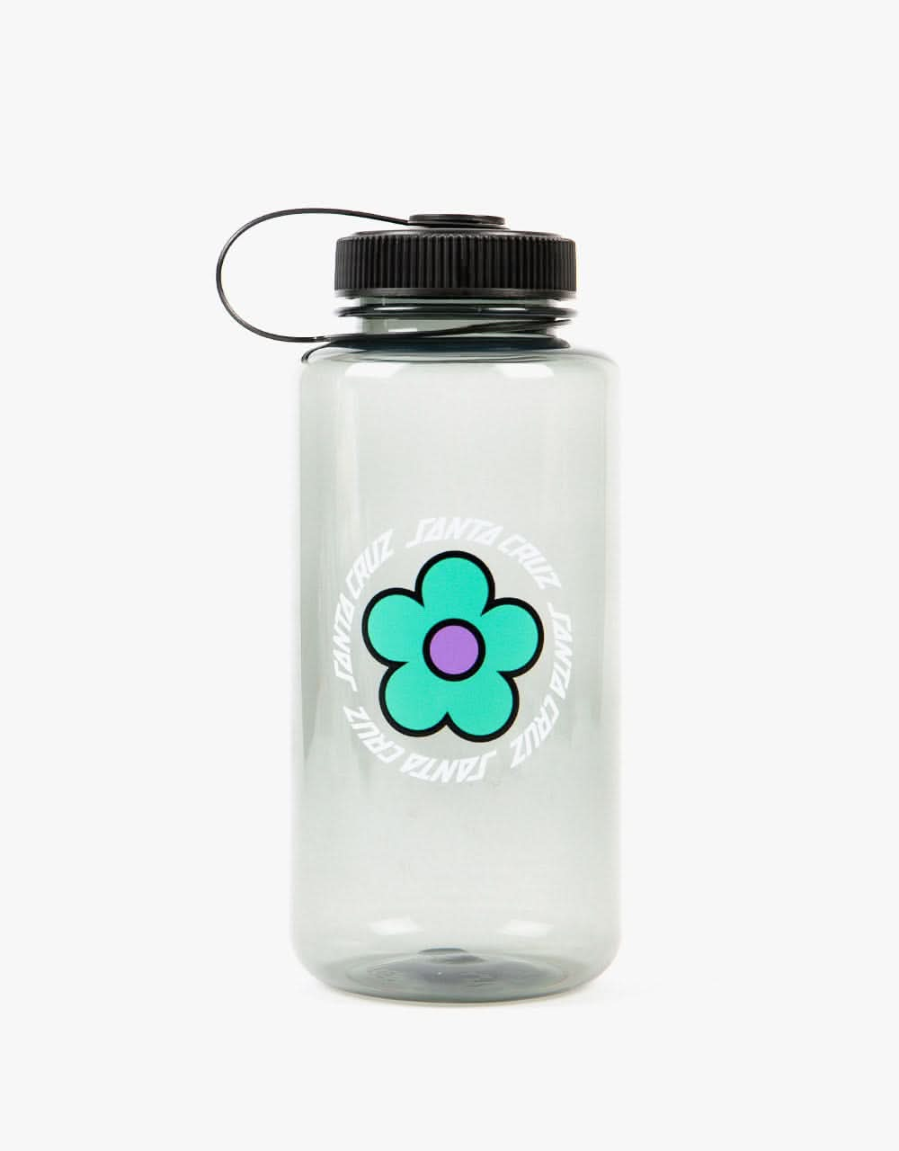 Santa Cruz Womens Daisy Ring Dot Water Bottle - Clear Black