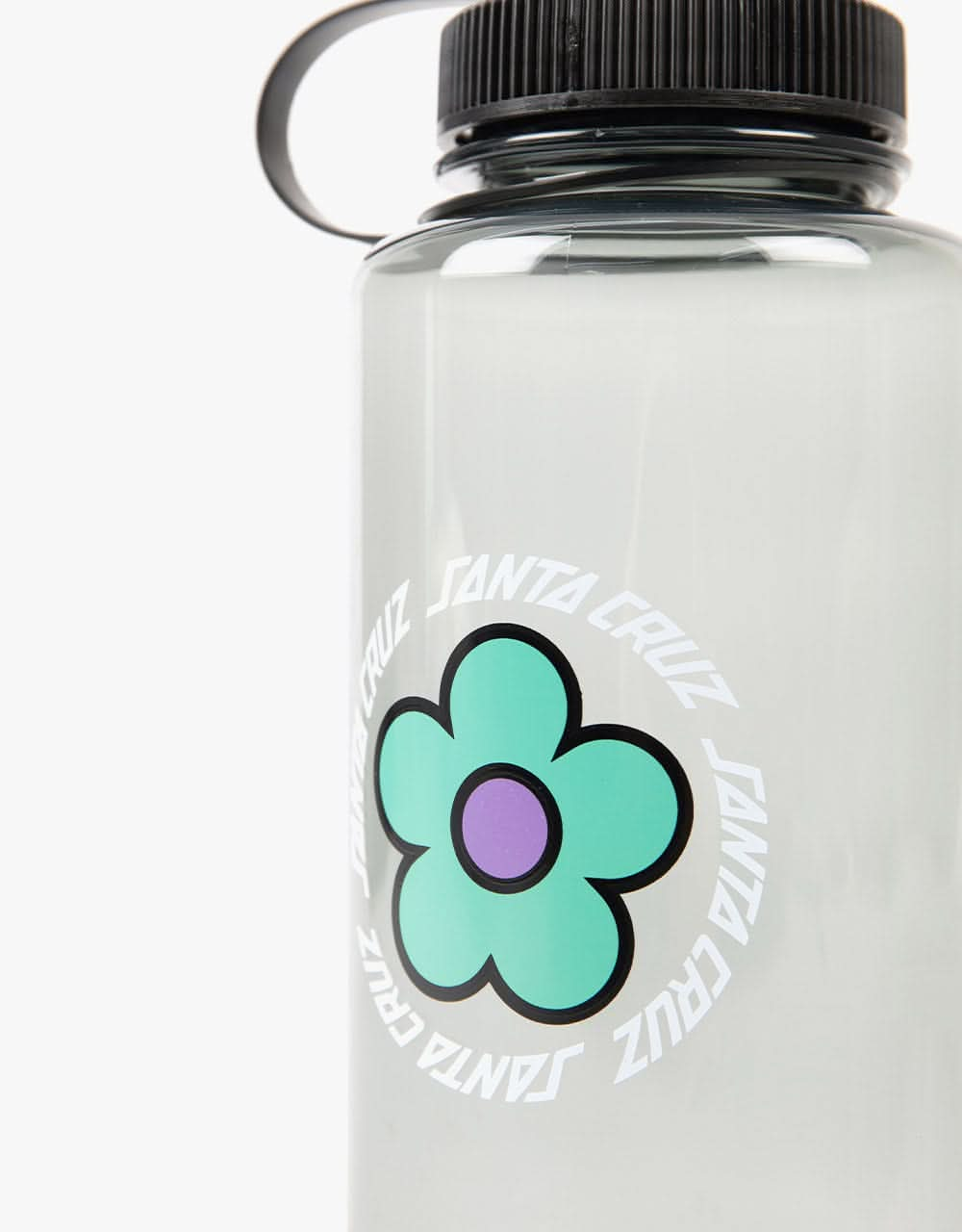 Santa Cruz Womens Daisy Ring Dot Water Bottle - Clear Black