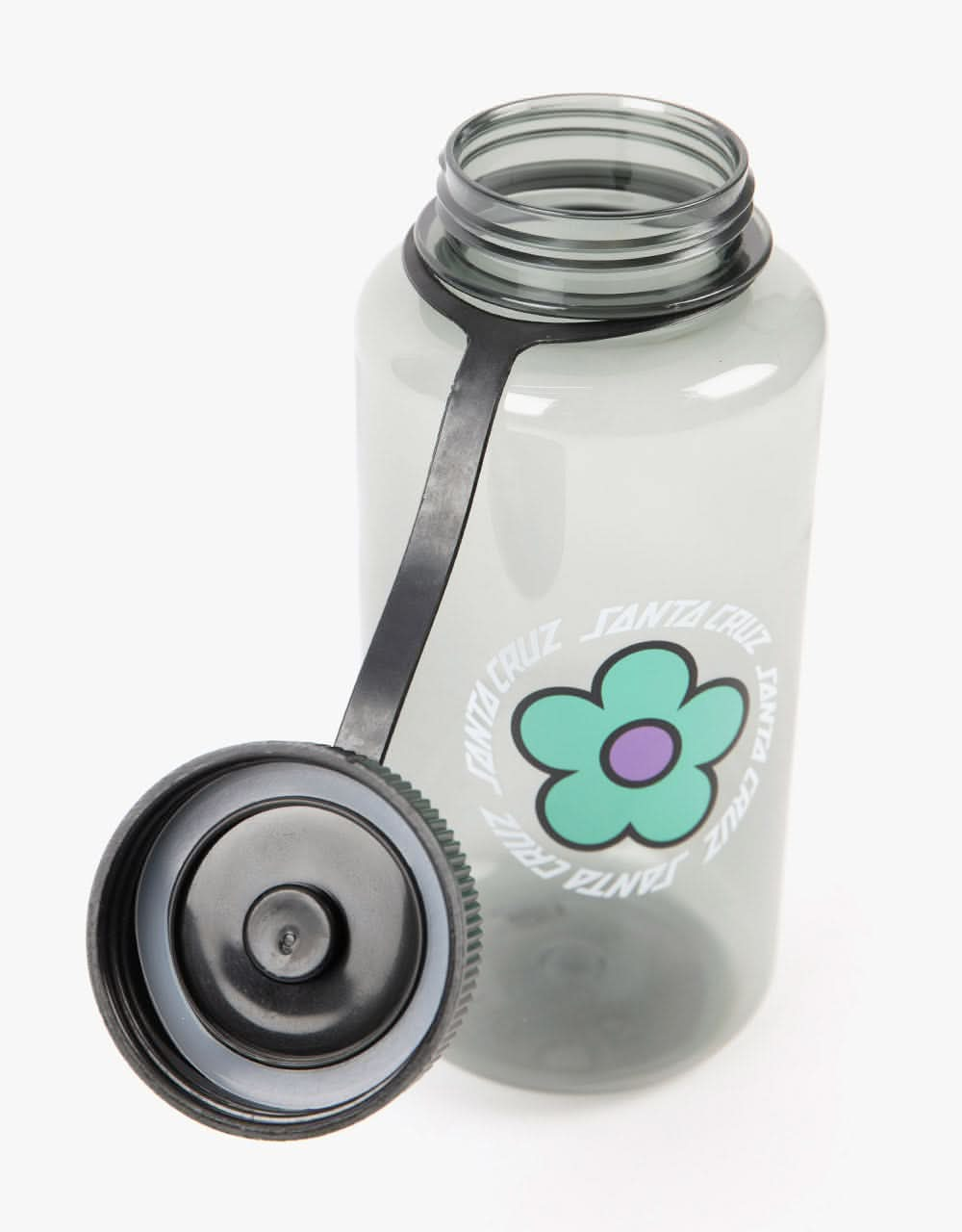 Santa Cruz Womens Daisy Ring Dot Water Bottle - Clear Black