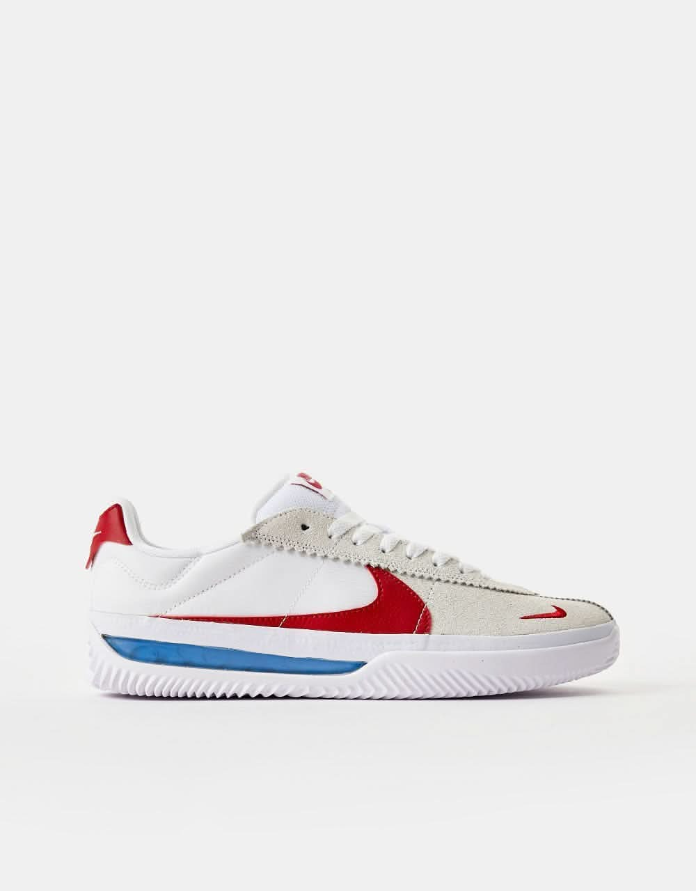 Nike SB BRSB Eco Skate Shoes - White/Varsity Red-Varsity Royal-White