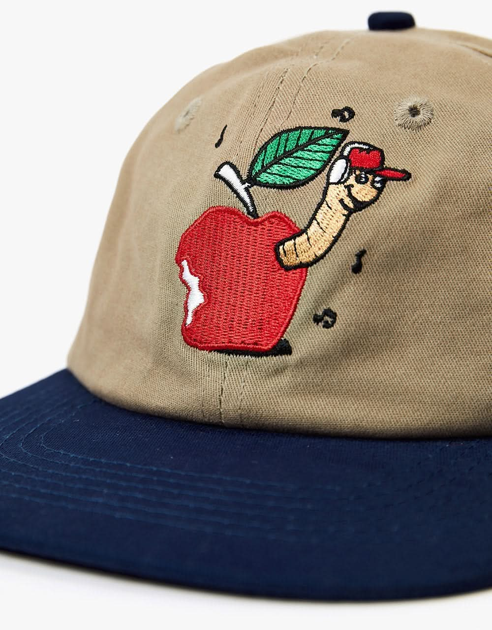 Butter Goods Worm 6 Panel Cap - Sage/Navy