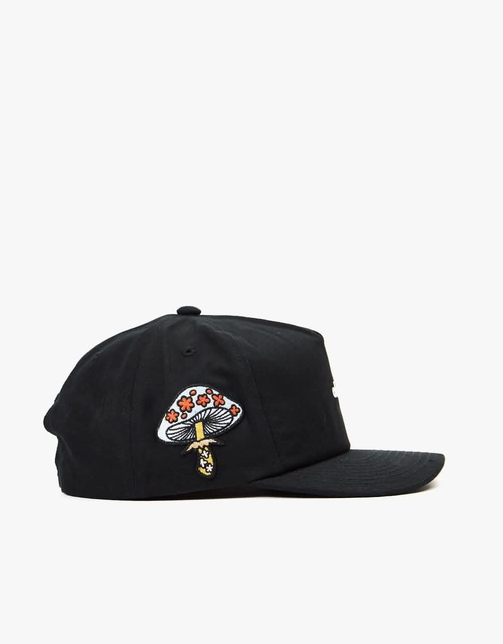 Obey Frank Snapback Cap - Black