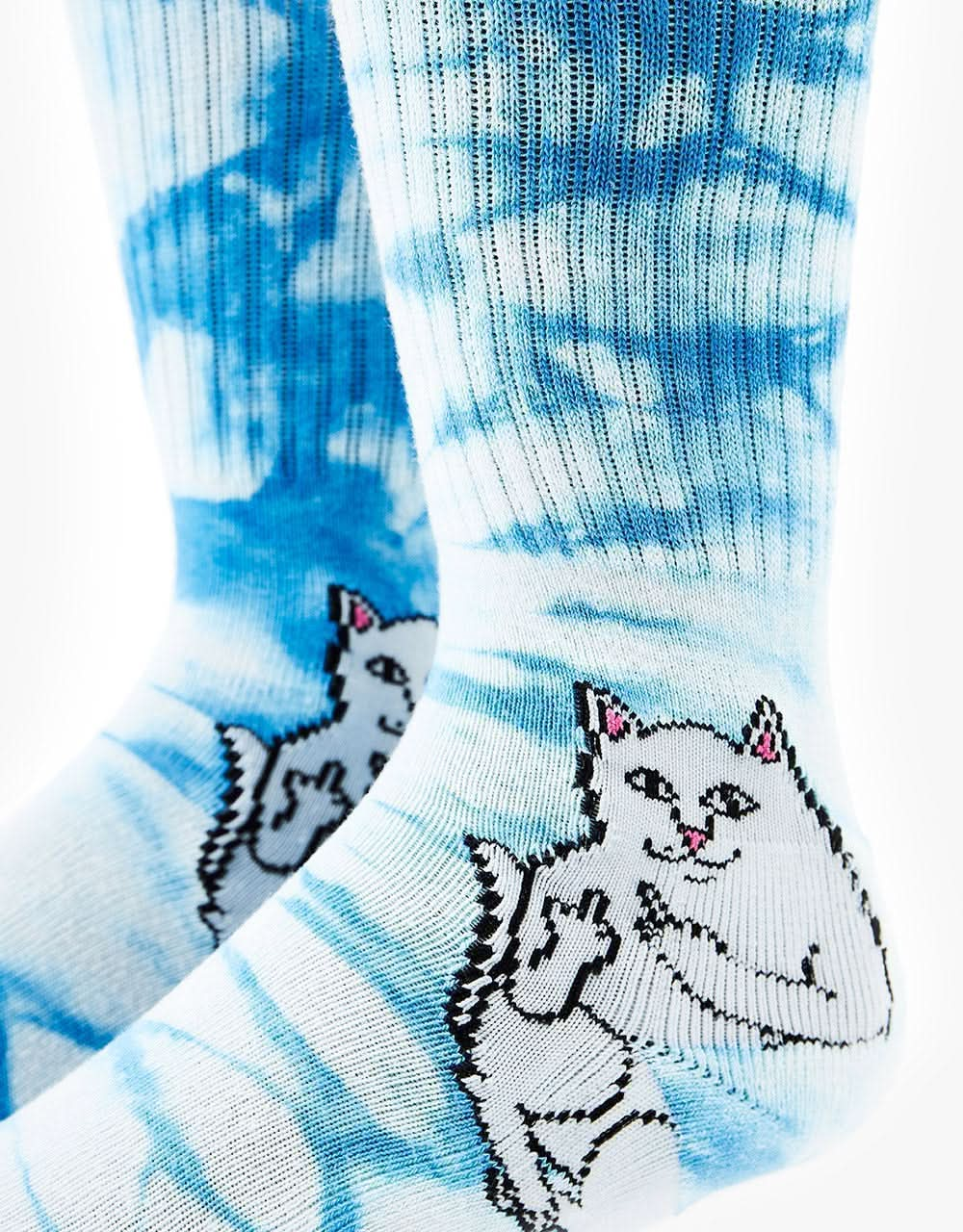 RIPNDIP Lord Nermal Socks - Cornflower Cloud Wash