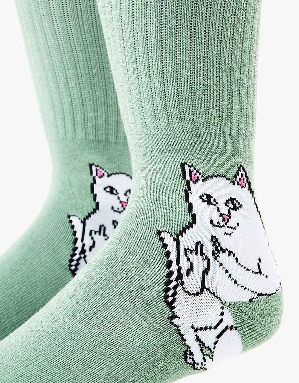 RIPNDIP Lord Nermal Socks - Pine