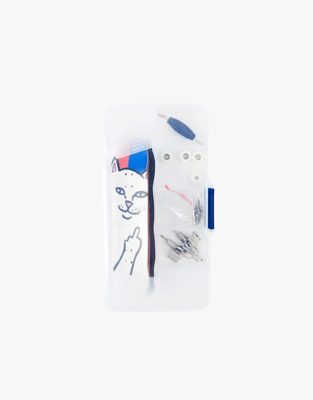 RIPNDIP Lord Nermal Mini Skateboard - Red/Blue