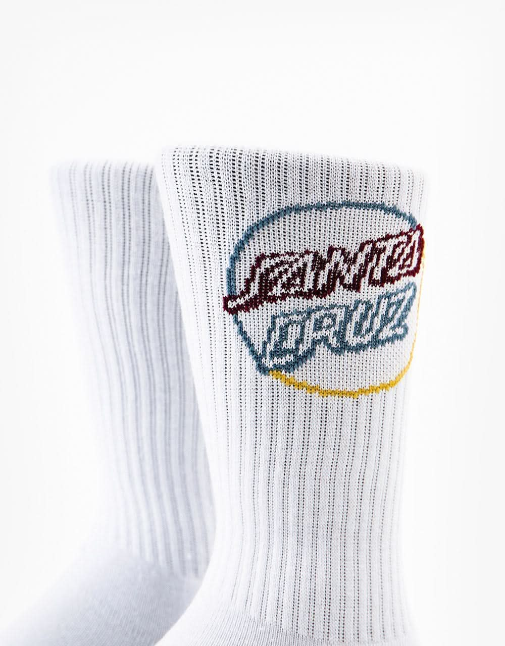 Santa Cruz Opus In Colour Socks - White