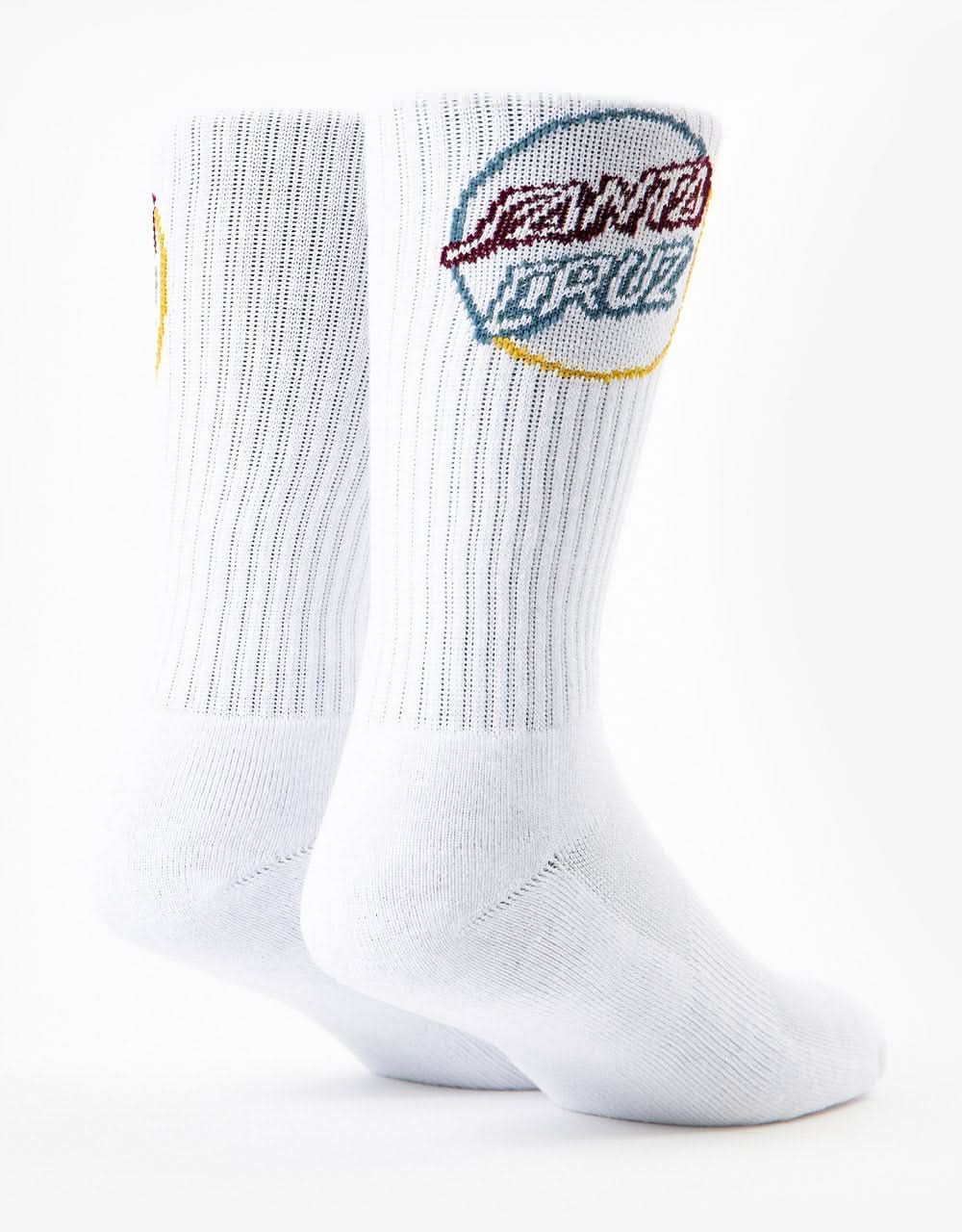 Santa Cruz Opus In Colour Socks - White