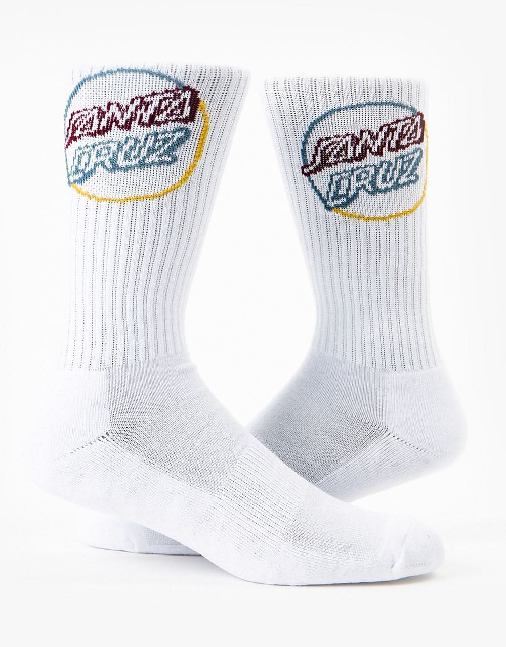 Santa Cruz Opus In Colour Socks - White