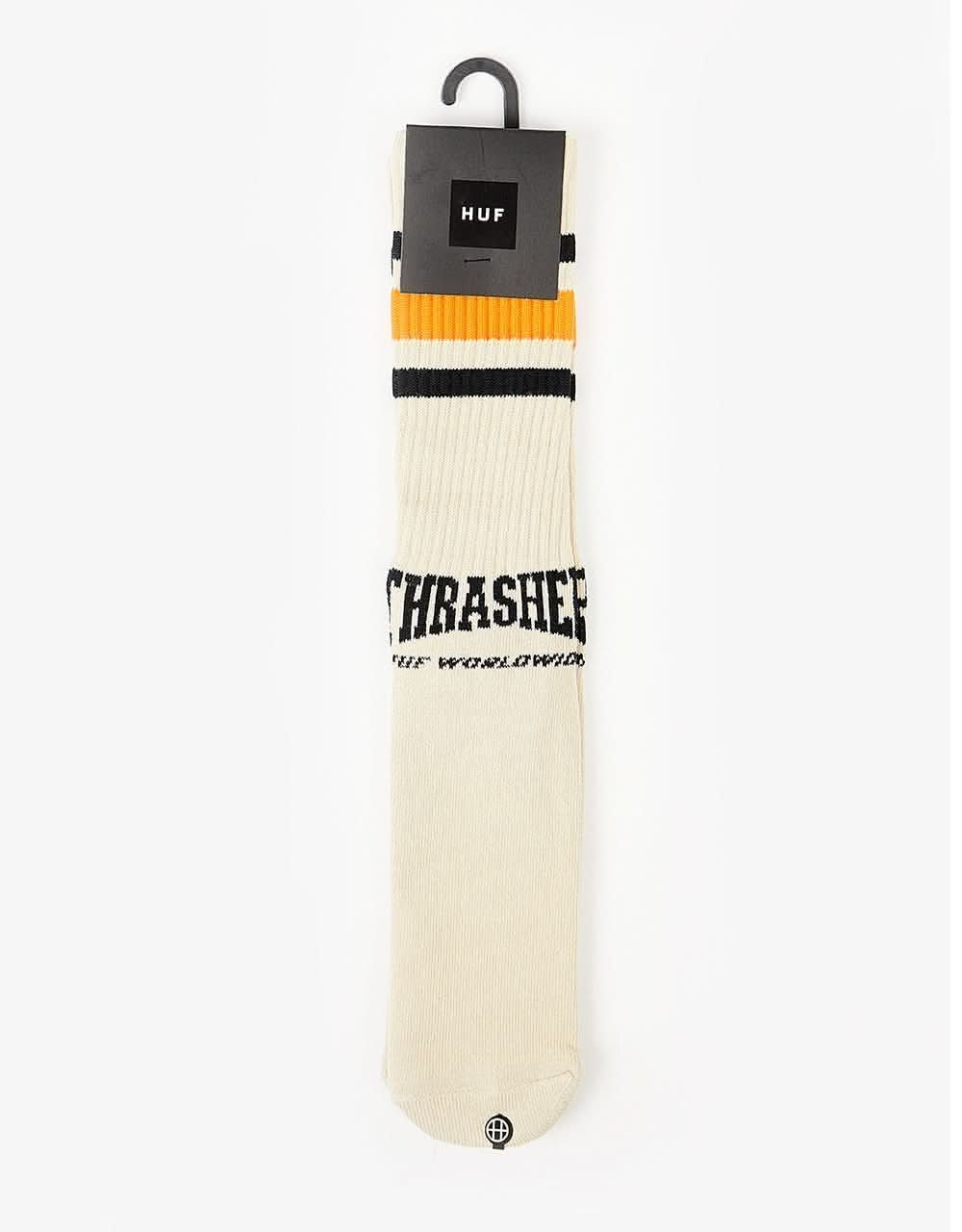 HUF x Thrasher Center Field Socks - Natural