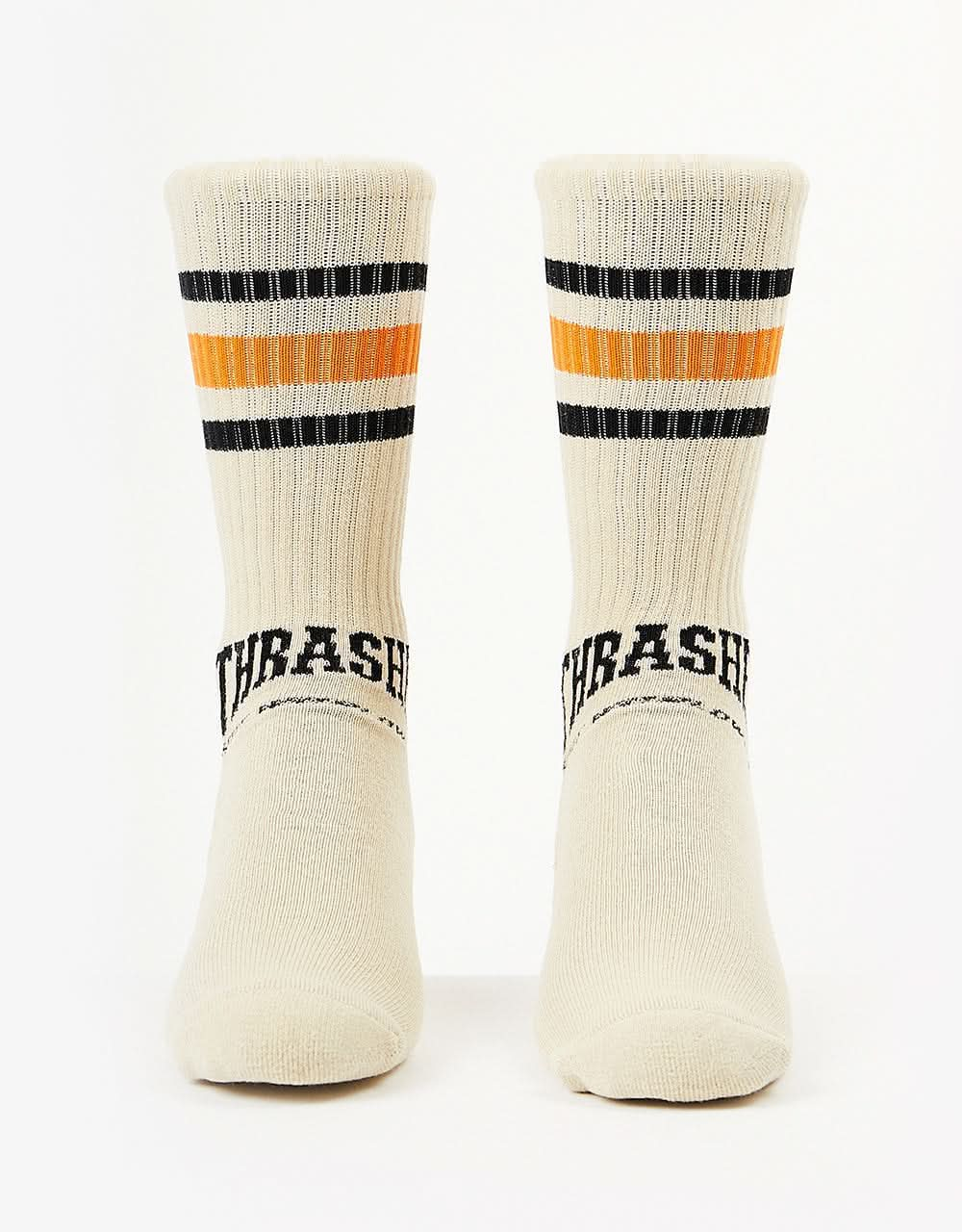 HUF x Thrasher Center Field Socks - Natural