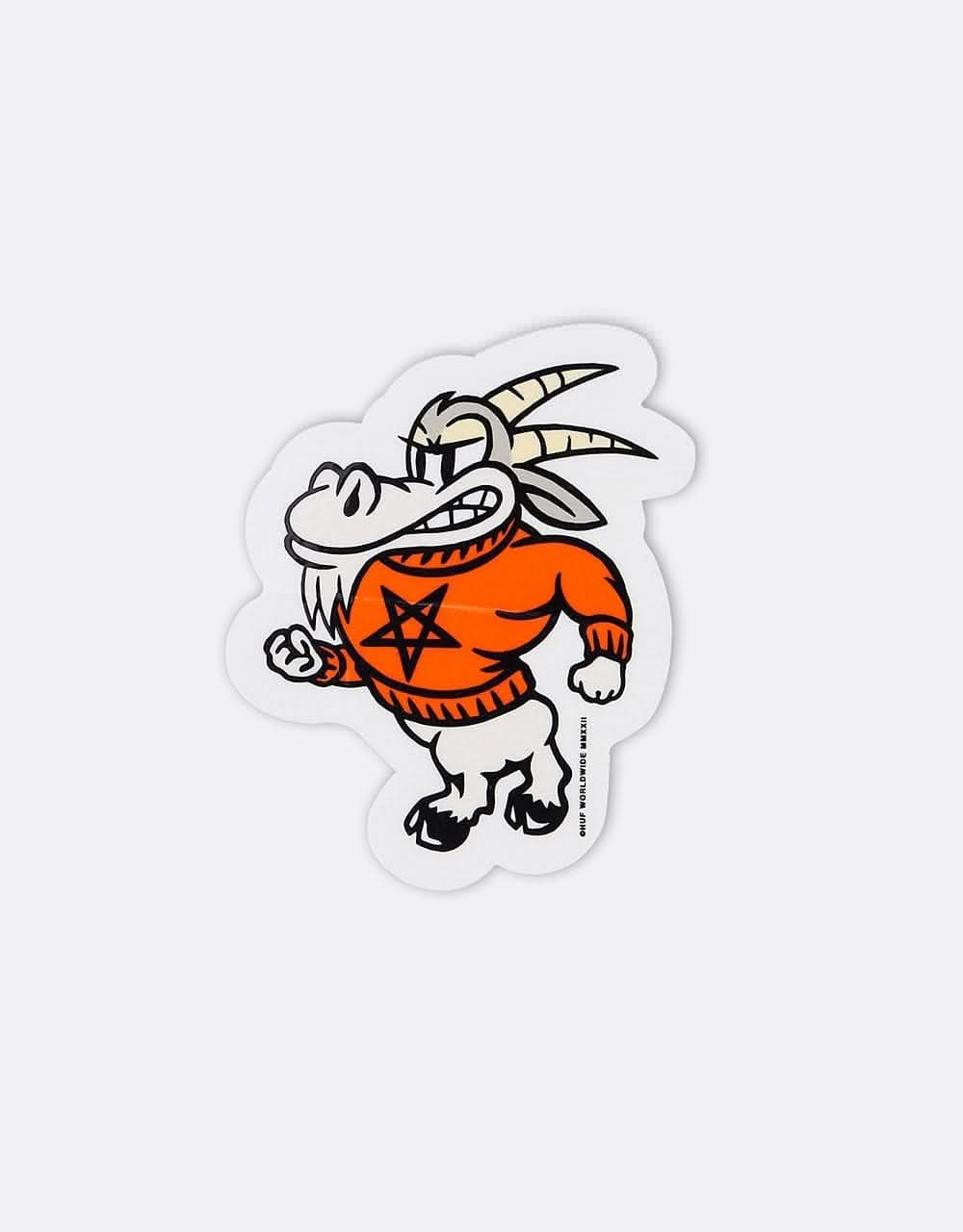 HUF x Thrasher Goat Sticker - Orange