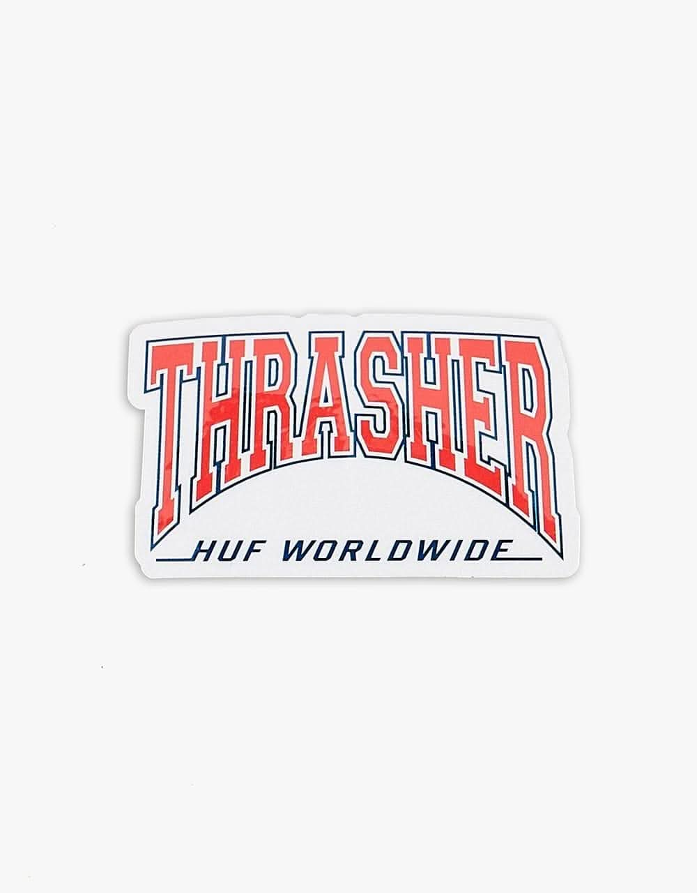 HUF x Thrasher High Point Sticker - Red